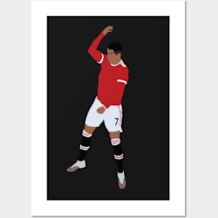 Cristiano Ronaldo 7 Man United Return Posters and Art